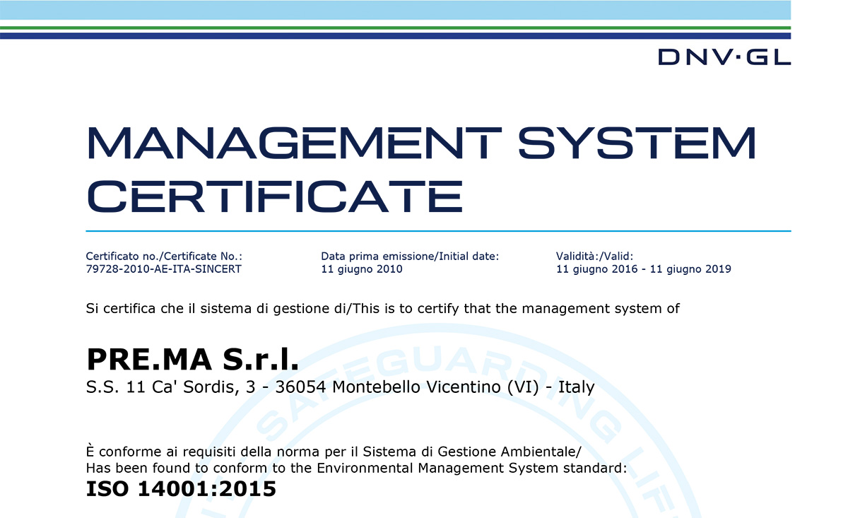 Certificazioni Prema Srl